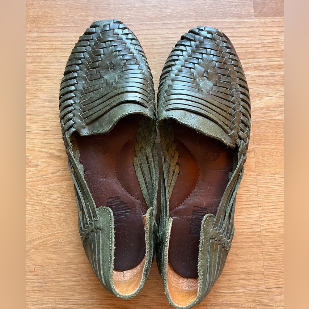 COPY - Espiritu Mens Selva Huarache Classics Shoes / Sandals Green Size 11